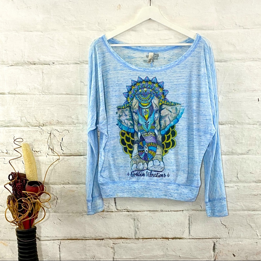 Electro Threads Oversized Long Sleeve w/ Elephant